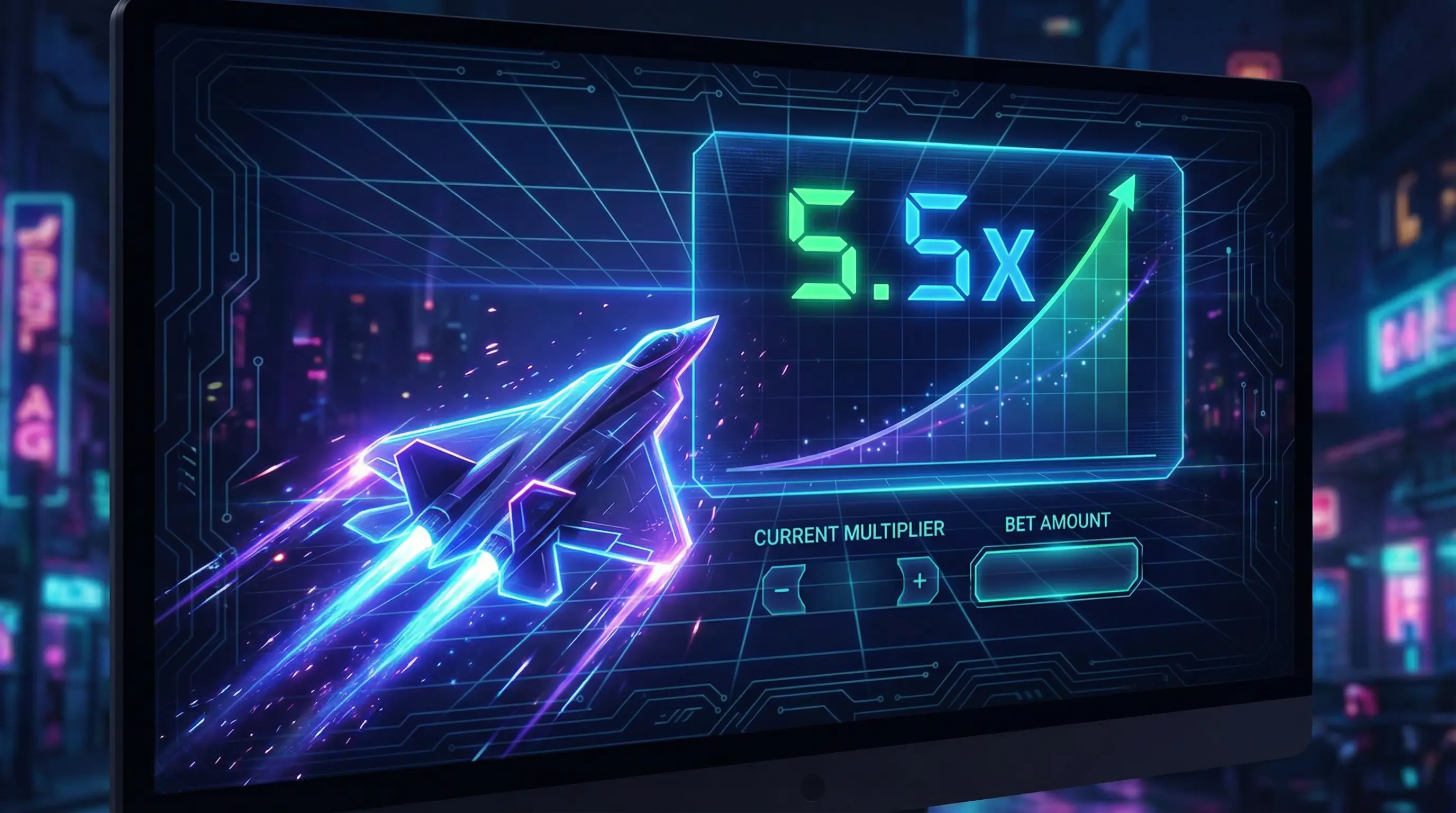 Juego Aviator con multiplicador en tiraj rapid México